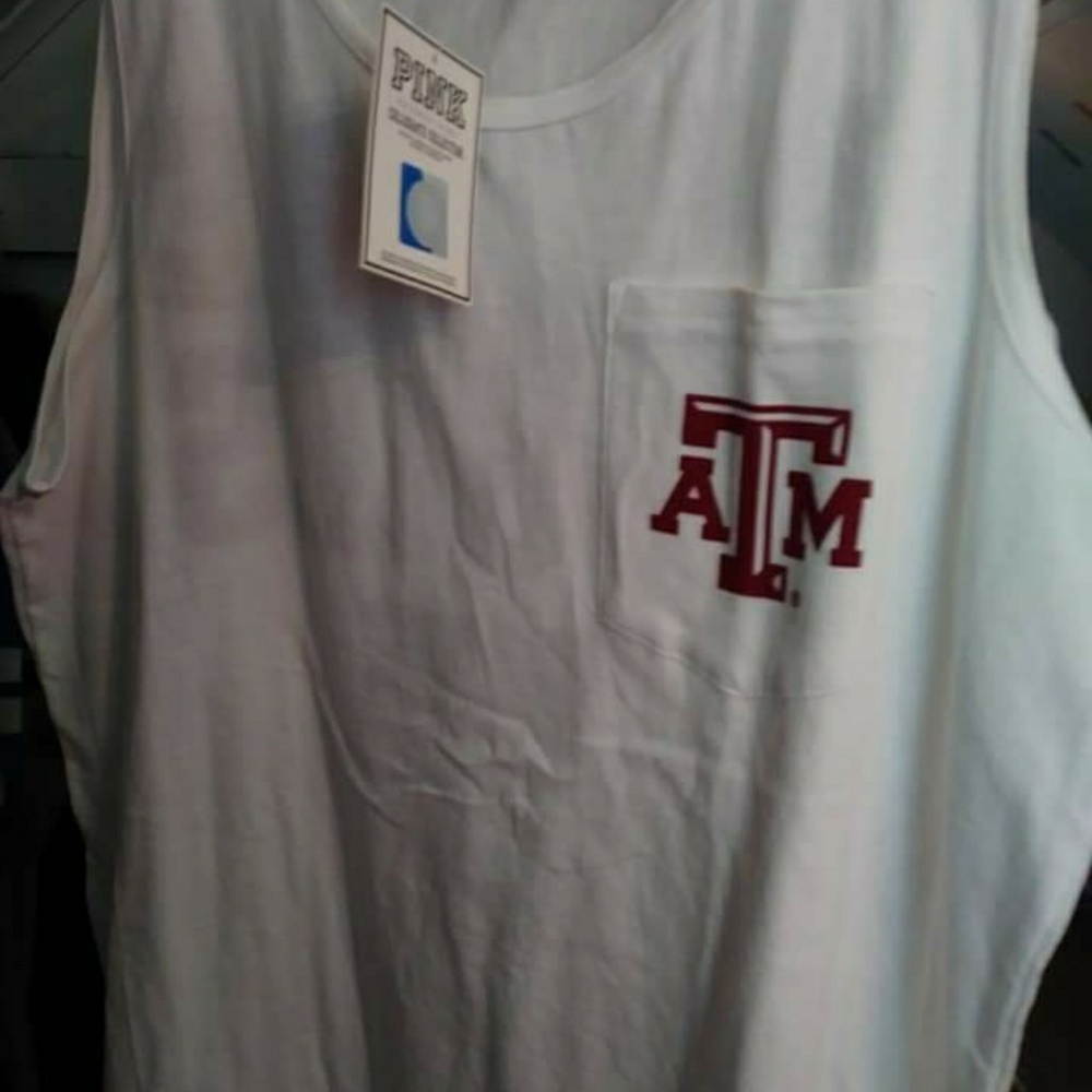 New vs pink collegiate tees